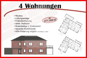 Energieeffizienter Neubau von vier Eigentumswohnungen in Barrien bei Syke, 28857 Syke, Etagenwohnung