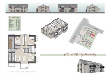 +++Neubauprojekt “ Am Nachtigallenweg“ – Hochwertige Komfortwohnungen mit perfekter Raumaufteilung in guter Lage nähe Marktplatz+++, 28844 Weyhe, Etagenwohnung